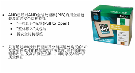 AMD处理器新包装盒