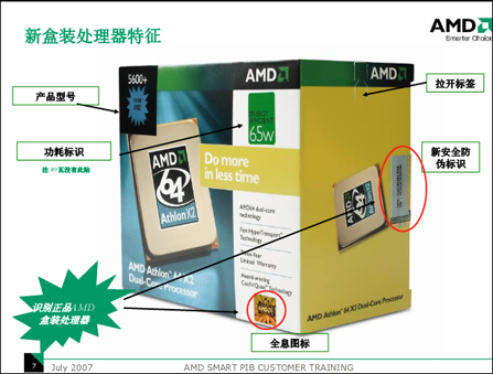 AMD处理器新包装盒