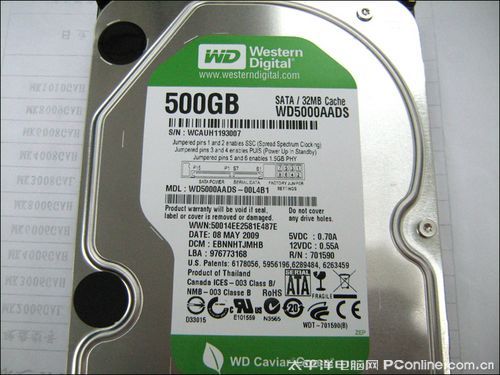 西数500G单碟