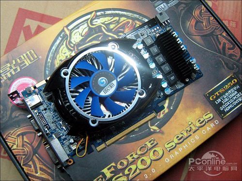 影驰 GTS250 1GB黑将版