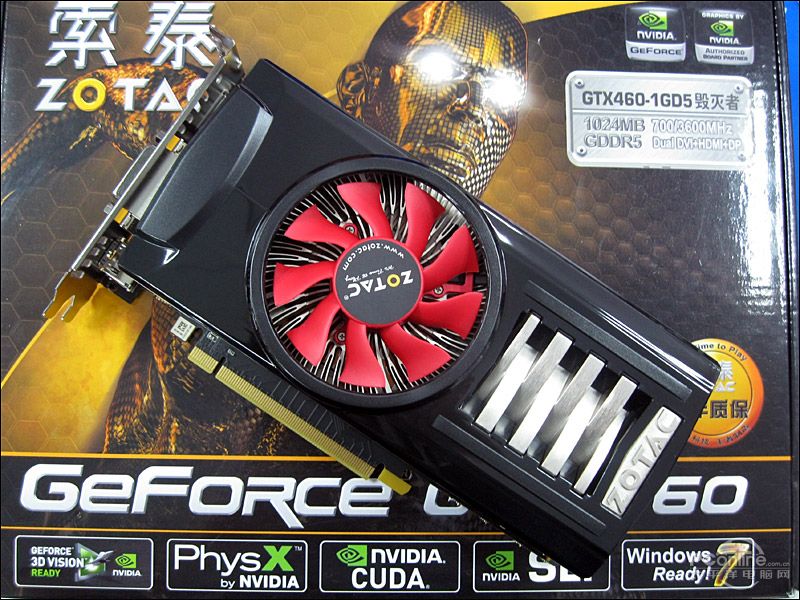 索泰gtx460-1gd5毁灭者图赏