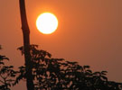 莲湖的夕阳