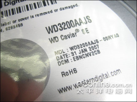 西部数据 WD3200AAJS(伟仕代理)