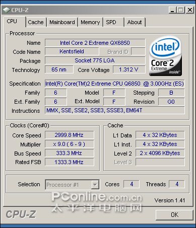 Intel Core 2 Extreme QX9650