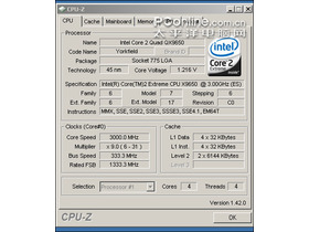 Intel Core 2 Extreme QX9650