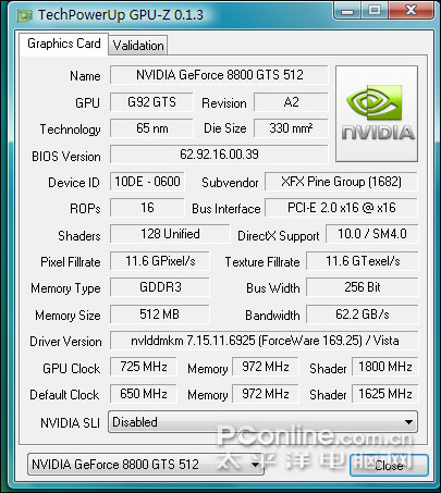 GeForce 8800GTS OverClock