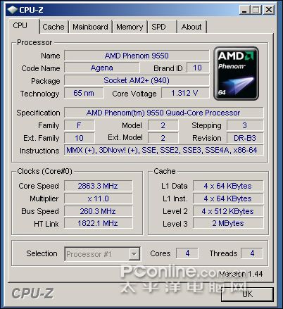 AMD Phenom X4 9550