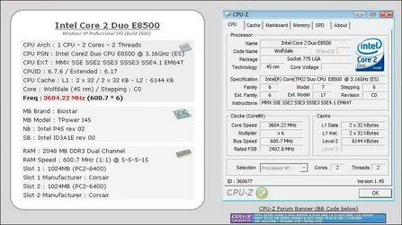 映泰TPOWER I45超频
