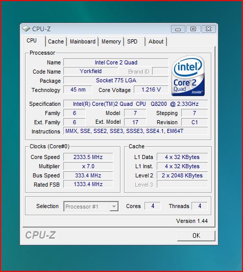 Intel酷睿2 Q8200