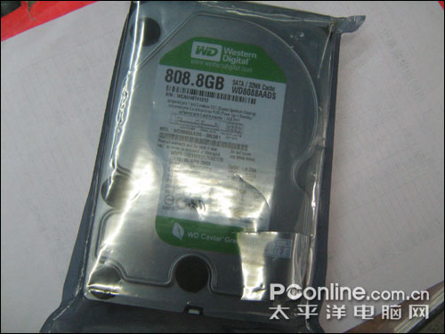 西部数据808.8G 32M SATA2绿盘