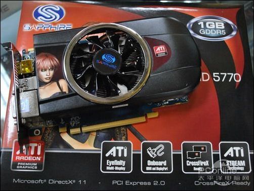 蓝宝石HD5770 1GB DDR5白金版蓝宝石 HD5770 1GB DDR5白金版