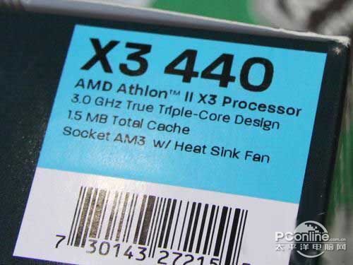 AMD速龙II X3 440/盒装AMD Athlon II X3 440/盒装